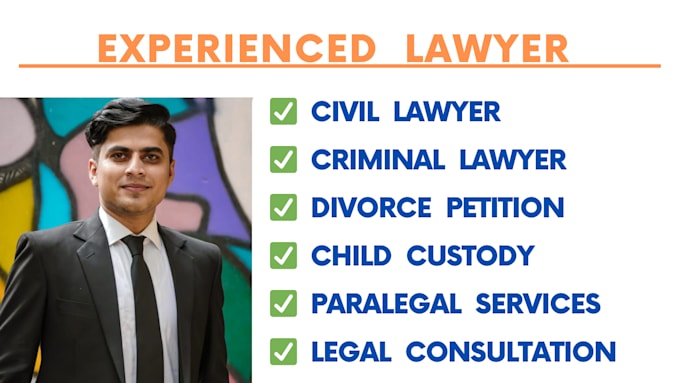 Gig Preview - Your lawyer, paralegal in civil, criminal, family, divorce, child custody cases