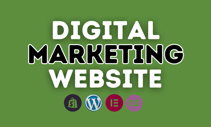 Gig Preview - Make digital marketing website and landing pages for your business