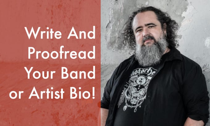 Gig Preview - Write and proofread your band or artist bio