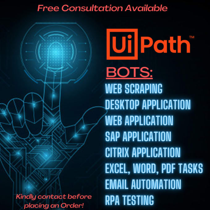 Gig Preview - Automate any business processes using uipath rpa