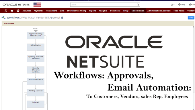 Gig Preview - Create netsuite workflows for email automation, approvals