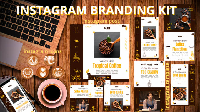 Gig Preview - Create creative and elegant instagram branding kit