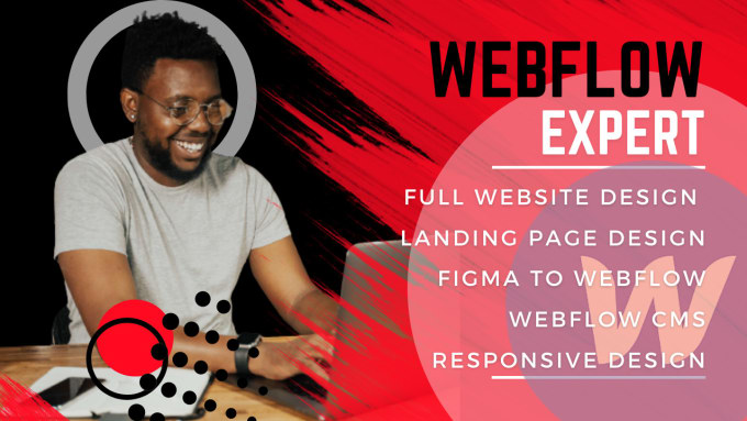 Gig Preview - Design webflow website, webflow landing page and figma to webflow