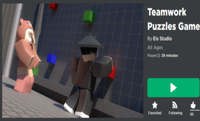 Gig Preview - Sell my teamwork puzzle game