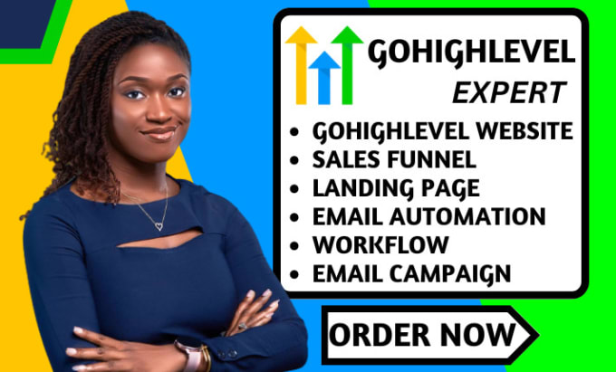 Gig Preview - Gohighlevel website landing page,gohighlevel sales funnel gohighlevel expert