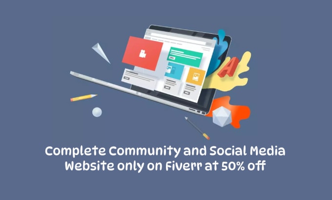 Gig Preview - Create a complete social media community platform website