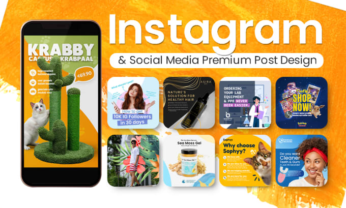 Gig Preview - Design instagram ads post and story for your company