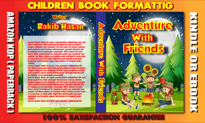 Gig Preview - Do children story book illustration for amazon KDP