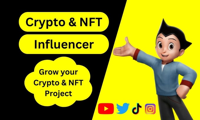 Gig Preview - Find the best influencers for your crypto and nft project