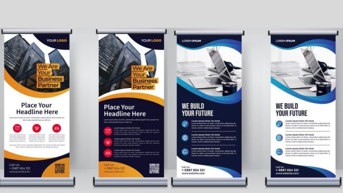 Gig Preview - Design roll up and retractable banner design in 4 hours