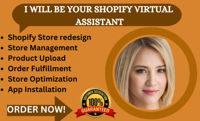 Gig Preview - Be yours shopify dropshipping virtual assistant and shopify store manager