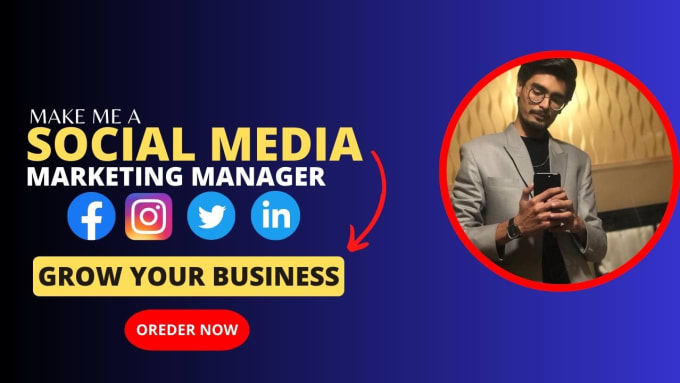 Gig Preview - Be your your social media marketing manager