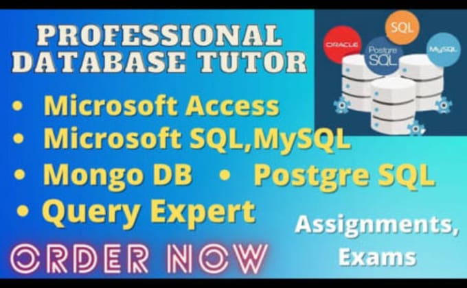 Gig Preview - Design database, erd, queries, procedures for oracle, ms sql, mysql, mongodb,,,