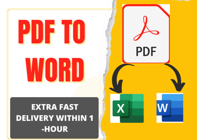 Gig Preview - Convert pdf to word