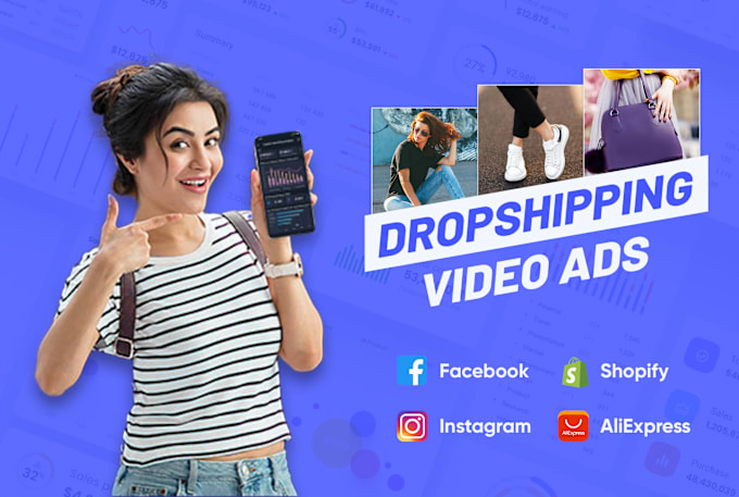 Gig Preview - Create dropshipping video ads and facebook ads