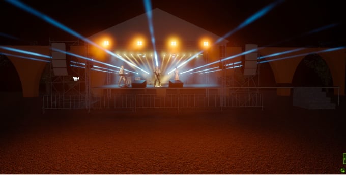 Gig Preview - Use capture visualization software to do lighting and stage design