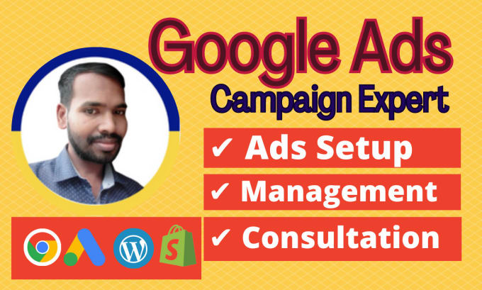 Gig Preview - Be google ads manager