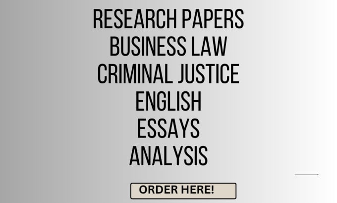 Gig Preview - Help in ethics, english paper, film analysis, literature, political science, law