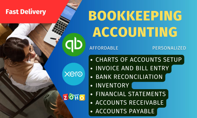 Bestseller - do monthly bookkeeping in quickbooks, xero, wave or zoho