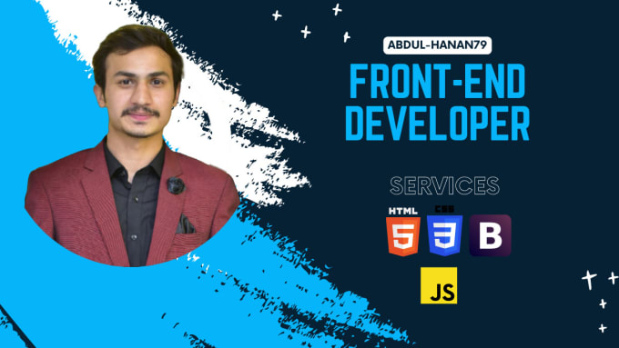 Gig Preview - Work as your front end developer and perform front end development