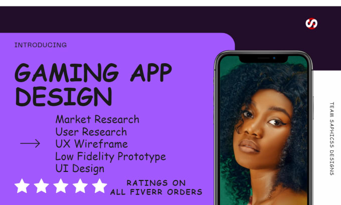 Gig Preview - Design gaming app on figma UI UX design mobile gaming app