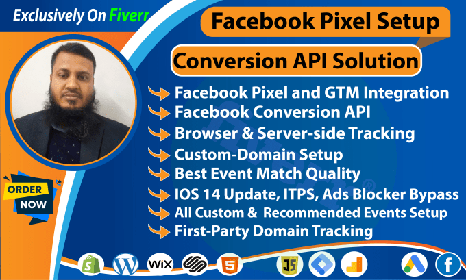 Gig Preview - Setup facebook pixel conversion API, fix fb pixel, ga4 server side track by GTM