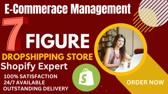 Gig Preview - Build a 7 figure e commerce shopify store, shopify   design