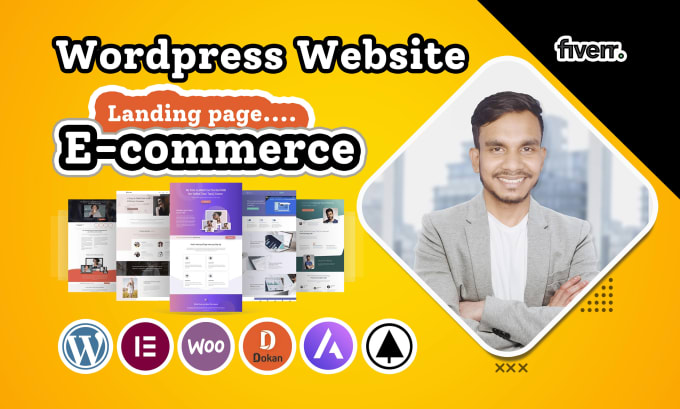 Gig Preview - Build professional wordpress ecommerce website or landing page