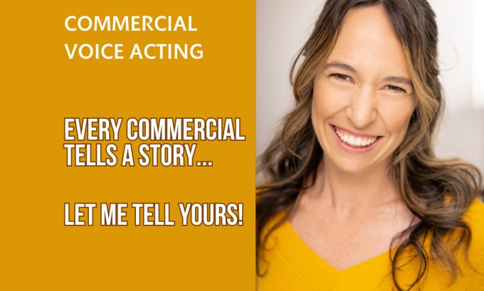 Gig Preview - Be your american female voice over for commercials