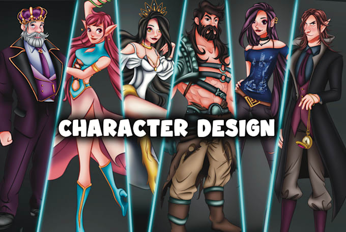 Gig Preview - Do professional character design illustration