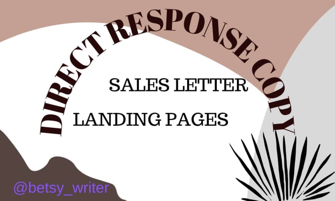 Gig Preview - Write persuasive sales letter and landing pages