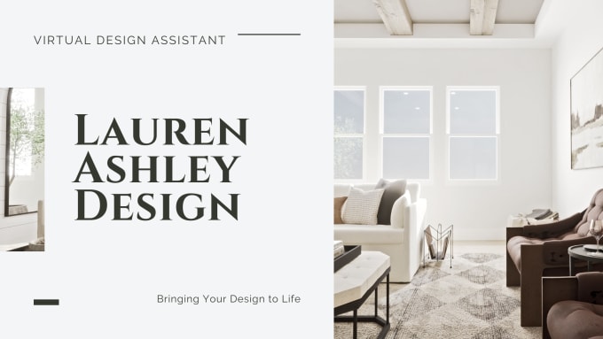 Gig Preview - Be your virtual interior design assistant