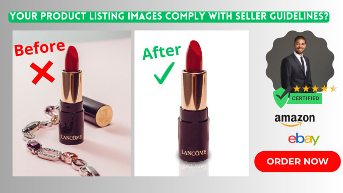 Gig Preview - Make amazon product listing images comply with amazon image guidelines