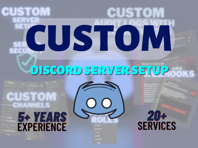 Gig Preview - Setup and create a professional discord server