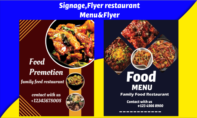 Gig Preview - Design modern attractive flyer and restaurant menu