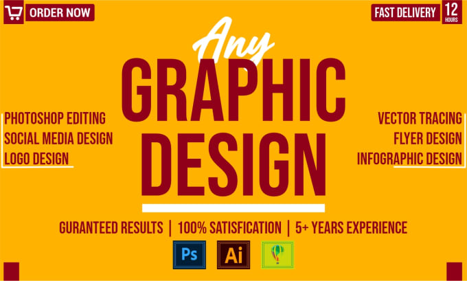 Bestseller - do any graphic design, photoshop editing, vector tracing, flyer, logo redesign