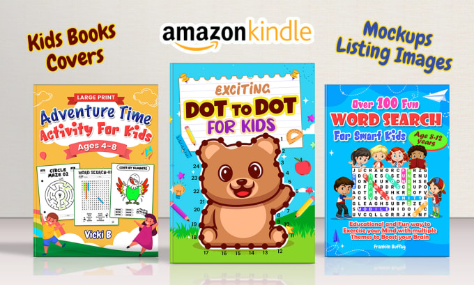 Gig Preview - Design amazon kdp book covers, mockups, paperback interiors