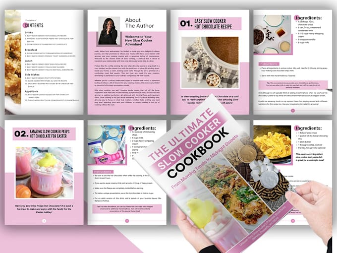 Gig Preview - Design and format recipes for recipe book ebook