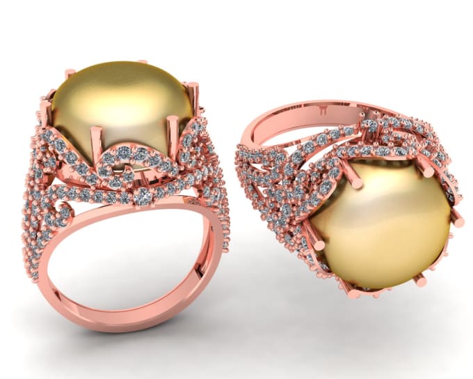 Gig Preview - Design any type of 3d cad jewelry and rendering to