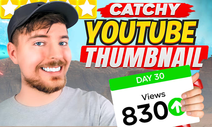 Gig Preview - Design amazing youtube thumbnail in 1hr