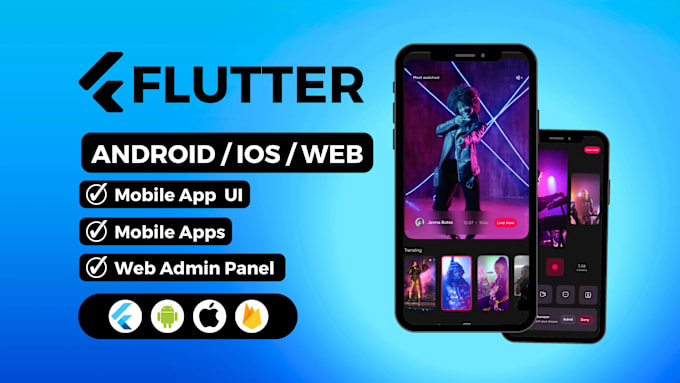 Gig Preview - Do flutter app developement android and ios app development