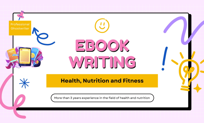 Gig Preview - Be professional ghostwriter for your health nutrition and fitness ebook