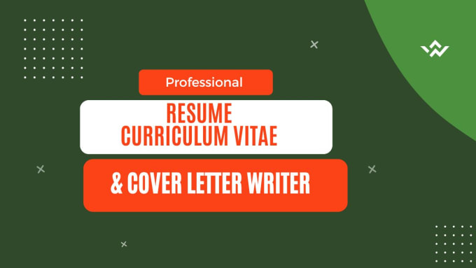 Gig Preview - Write your resume, CV and cover letter