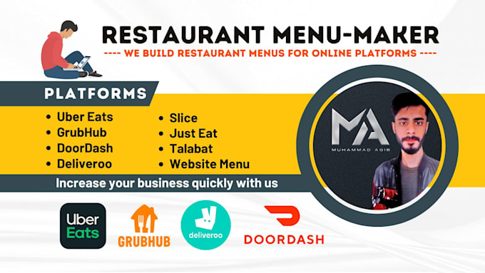 Bestseller - make online restaurant menus on ubereats, doordash, grubhub, delivero, uber eats