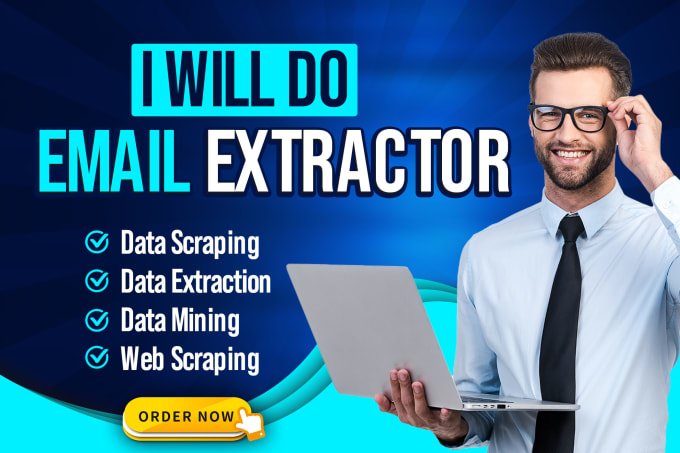 Gig Preview - Do email extractor, web scraping, data entry, data typing