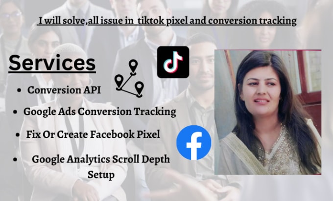 Gig Preview - Solve,all issue in  tiktok pixel and conversion tracking