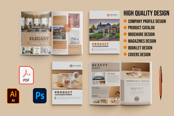 Gig Preview - Design product catalog, company profile, flyer, poster