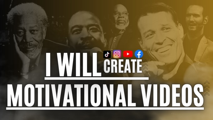 Gig Preview - Create motivational videos for youtube professionally