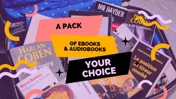 Gig Preview - Give a pack of 50 ebooks and audiobooks from any field