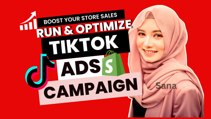 Gig Preview - Run and optimize tiktok ads for your shopify dropshipping store